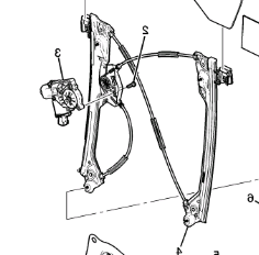 Стеклоподъемник пассажирской двери Cadillac Escalade / Tahoe 2014-2020 84621037 ; 22921495 ; 23453654 ; 23422491 ; 23118068